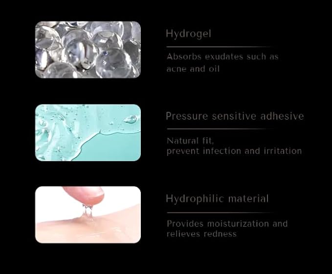 Pimple Patches – Hydrocolloid with Salicylic Acid, Tea Tree Oil & Niacinamide – Invisible, Waterproof for Blemish-Prone Skin – 36 Count