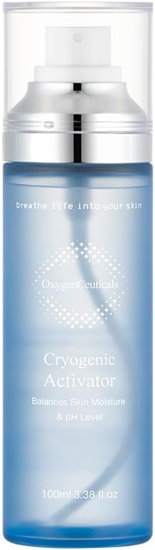 Cryogenic Activator 100ml / 3.38 fl.oz – Mineral-Rich Deep Sea Water Mist with Dissolved Oxygen, Soothing & Regenerating Spray for Soothing, Clinically Tested Non-Irritating.