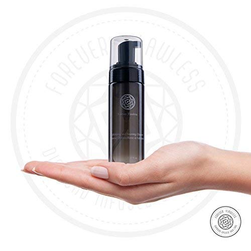 Forever Flawless Exfoliating and Foaming Face Cleanser and Makeup Remover with 100% Natural Diamond Powder, Deep Clean for Women and Mens Pores FF17, (150 ml)