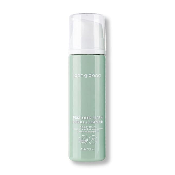 PONGDANG Pore Deep Clean Bubble Cleanser 5.11 fl.oz | Ultra-Gentle BHA Foam for Clear, Hydrated Skin | Zero Irritation | Plant-Powered Formula | Korean Skin Care