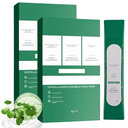 Centella Asiatica Bubble Face Mask, Centella Foam Facial Mask, Centella Bubble Facial Mask, Remove Black and Control Oil, Deeply Clean Facial (2)