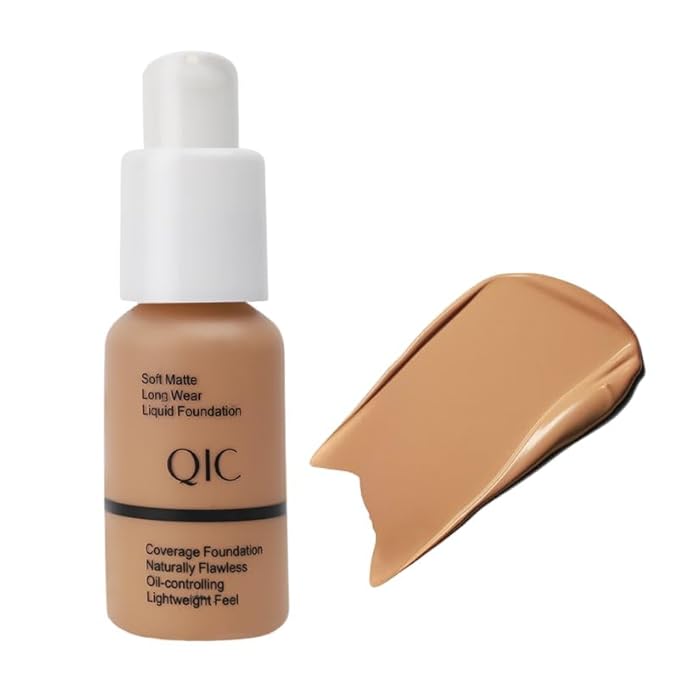 QIC Waterproof Matte Concealer BB Liquid Foundation Cream Buff Beige 30ml