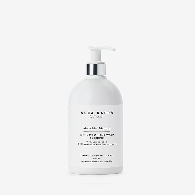 Acca Kappa White Moss Hand Wash – Gentle Cleanser with Chamomile and Lemon Balm, 500ml