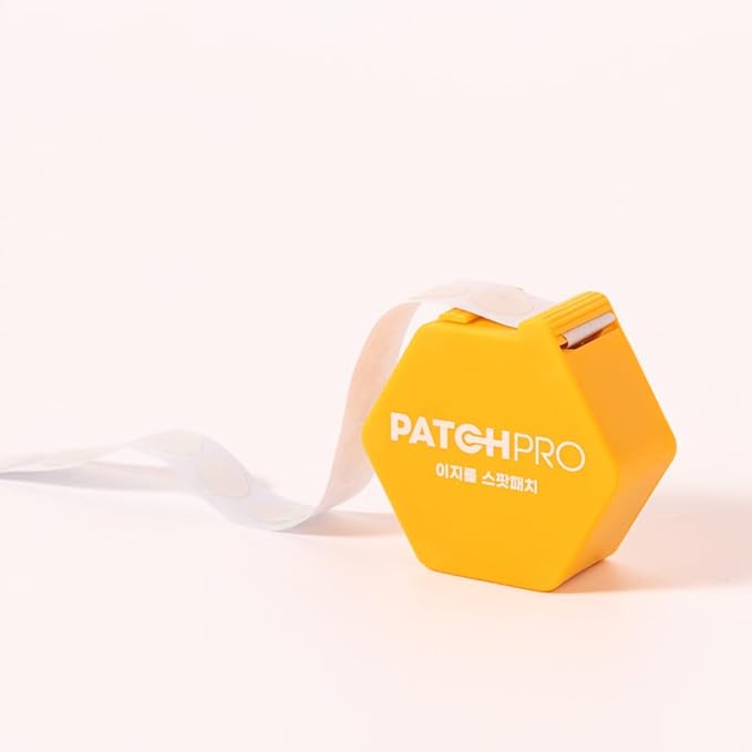 PATCH PRO Easy Roll Spot Patch - Korean Pimple Dispenser, Invisible Hydrocolloid Redness Patches, Shrinks Pimples, Invisible Covers skincare for Blemishes, Skincares Stickers (140 Count Pack of 2)