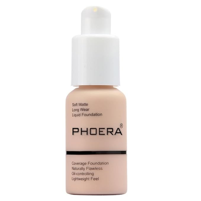 2Pcs Liquid Foundation Full Coverage 24HR Matte Oil Top (1pcs-108) 30ml