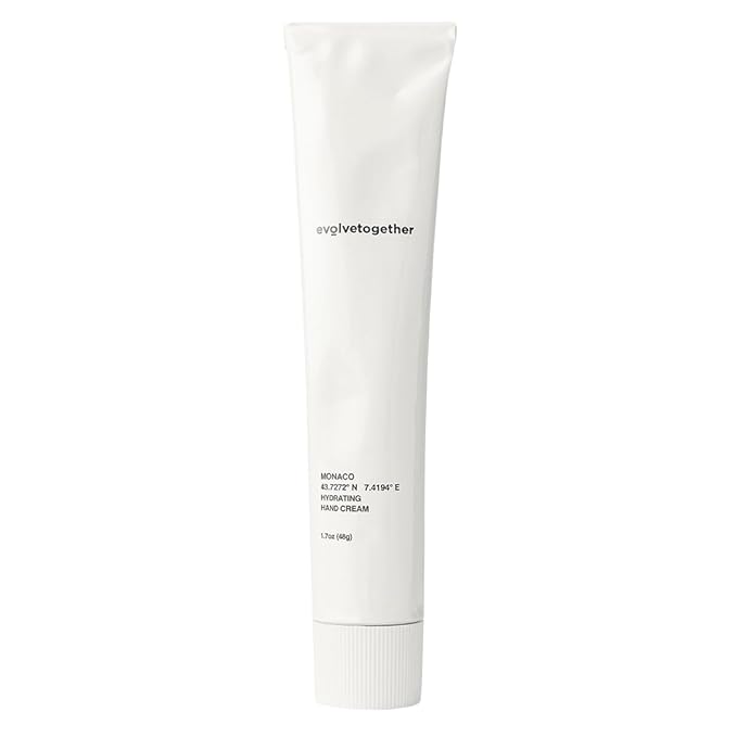 evolvetogether Hydrating Hand Cream for Women & Men | Nourishes, Protects & Moisturizes Dry Hands | No Sticky or Greasy Residue | Cruelty-Free, Paraben-Free | Made in USA (Monaco, 1.7 Oz)