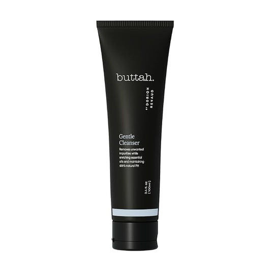 Buttah Skin by Dorion Renaud Facial Cleanser 3.4oz - Clarifying Face Wash - Oil & Dirt Extracting Wash - Daily Cleansing - Naturally Based - Face Wash for Melanin Rich Skin - Black