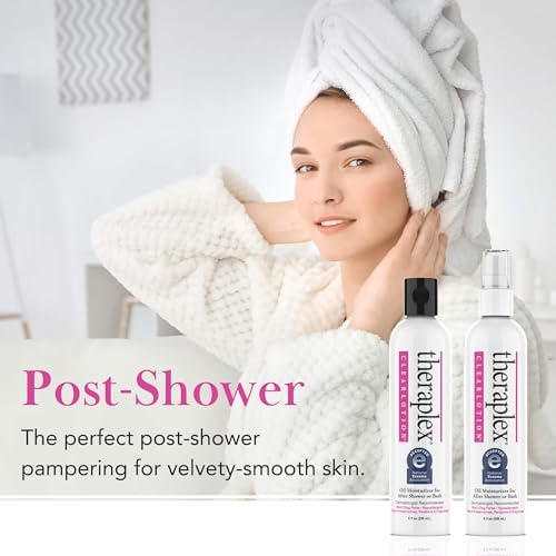 Theraplex Clear Emollient Lotion (8 oz) - No Parabens or Preservatives, Noncomedogenic and Hypoallergenic, Fragrance Free, Dermatologist recommended - National Eczema Association Seal of Acceptance