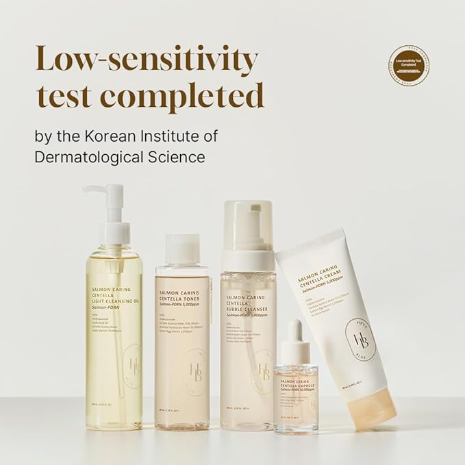 Salmon Caring Centella Cream - Salmon PDRN, Salmon Egg Extract, Centella, Madecassoside, Improve Skin Moisture Loss, Restore and Rejuvenate, Low Irritation, Korean Skincare, Valentine Gift