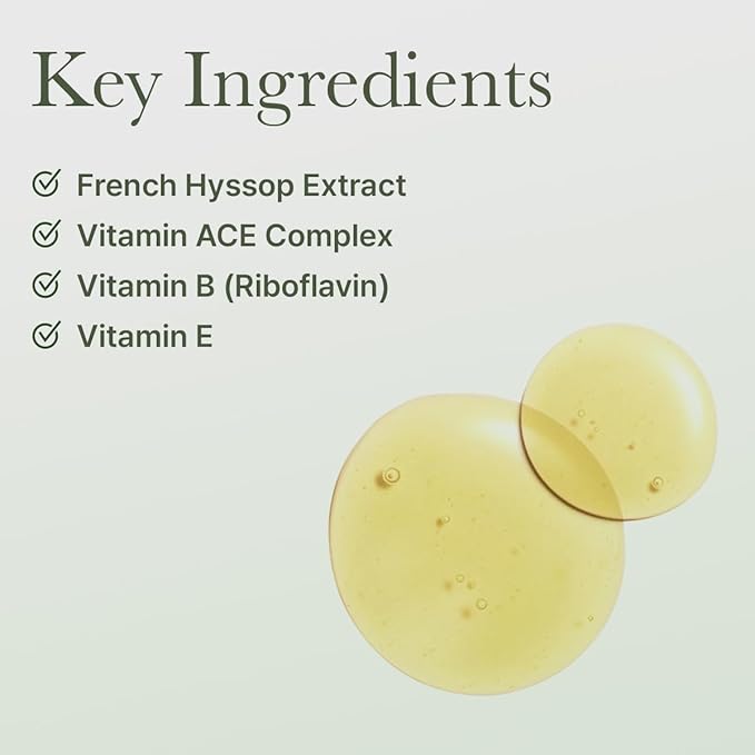 Hyssop Glow Sheet Mask, 5 Pack, Hydrating, Glowing, Boosting, Repairing for younger looking skin with Vitamin A,C,E