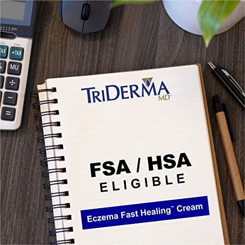 TriDerma Eczema Cream Fast Healing Eczema Relief for Face and Body, 6.0 Ounce Tube