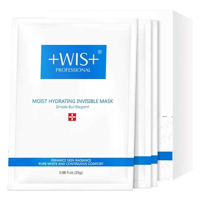 WIS Intensive Hydrating Smoothing Face Facial Sheet Mask 10 Packs, Deeply Moisturizing with Hyaluronic Acid-Witch Hazel for Oil Control & Shrink Pores-Firming & Anti Aging for Men&Women