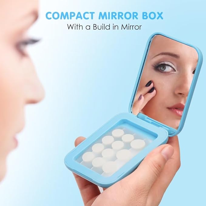 AUSLKA Pimple Patches for Face (150 Patches),Hydrocolloid Blemish Patches,Invisible Spot Cover for Face and Skin - with Temporary Mirror