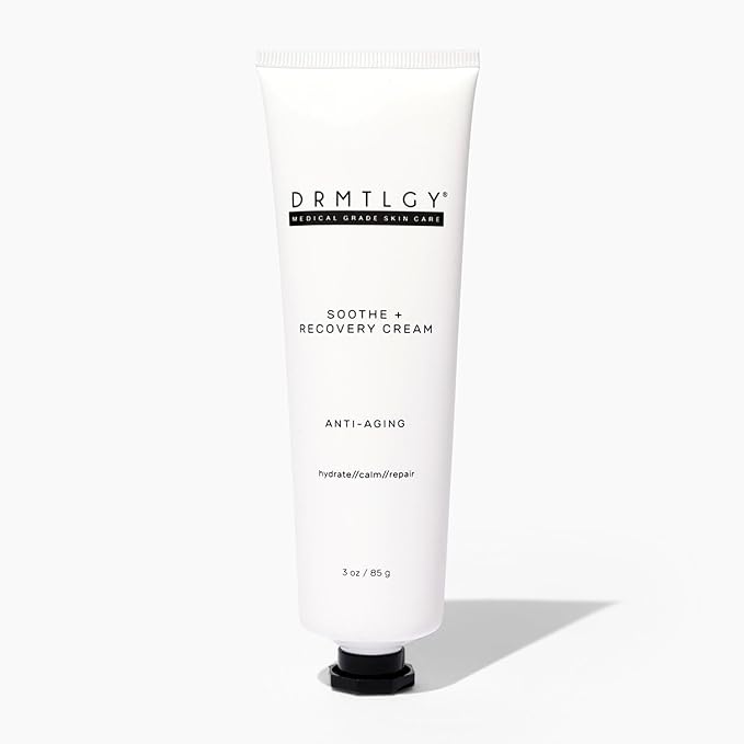 DRMTLGY Soothe and Recovery Cream Face Moisturizer. Fragrance Free, Oil Free, Noncomedogenic Face Cream for Sensitive Skin and All Skin Types.