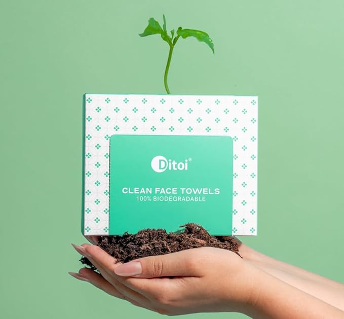 Face Towels, 10"×12" Disposable Face Towel, Face Towelettes XL, Ultra Soft Makeup Remover Dry Wipes, Thick Face Towel for Cleansing,300 Count (6 Pack)