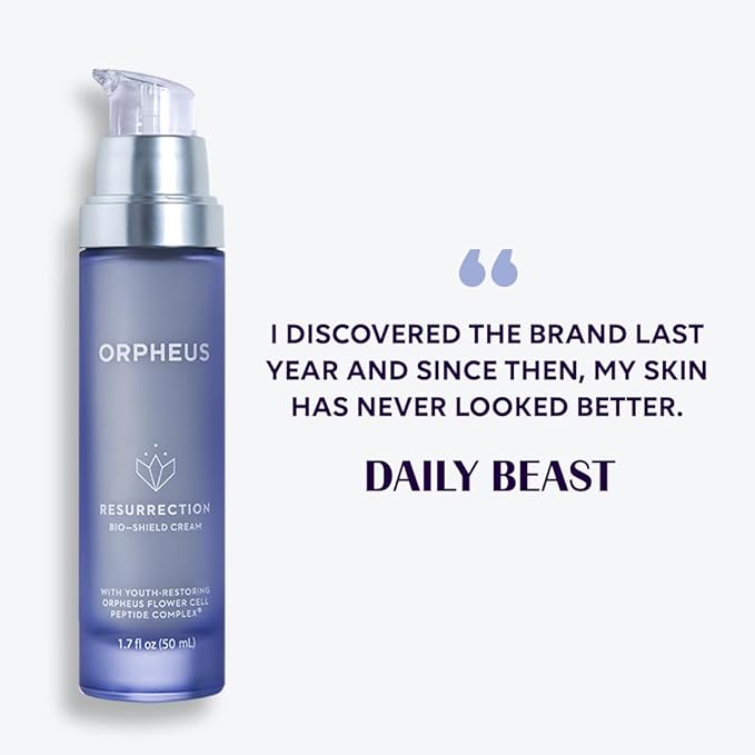 Orpheus Resurrection Bio-Shield Face Cream - Intensive Restoring Face Moisturizer | Skin Barrier and Shields from Moisture Loss| 1.7 Fl. Oz. (50ml). All skin types.