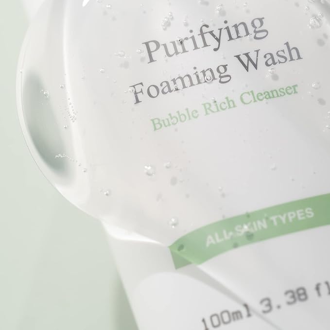 Purifying Foaming Wash 320ml / 10.8 fl.oz – pH 5.0 Low Acidic Gel Cleanser for Sensitive & Acne-Prone Skin, Gentle Face Wash with Anti-Inflammatory Botanic Extracts