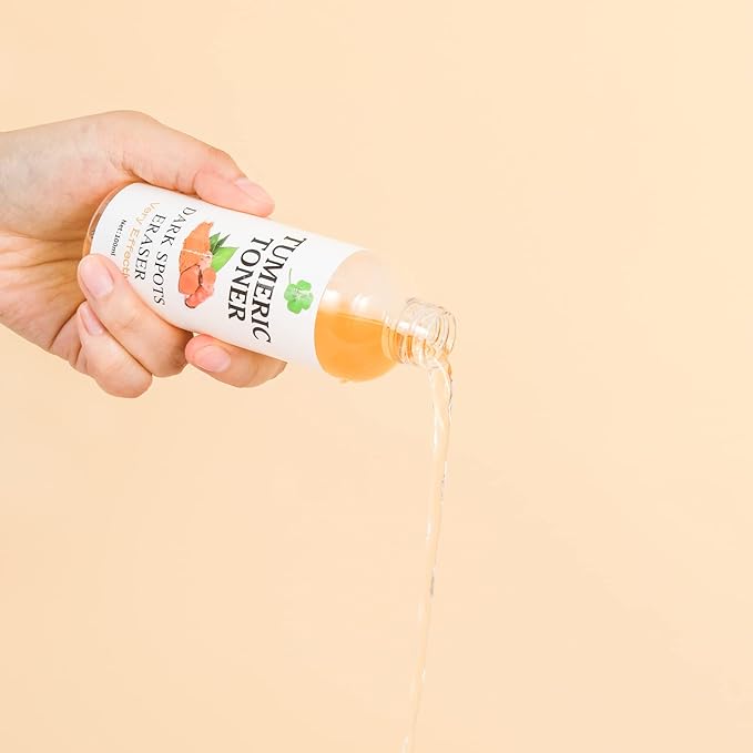 Toner for Dark Spots Turmeric Dark Spot Corrector Toner, Facial Toner for Acne Prone Skin, Dark Spot Remover for Face Hydrating Face Toner for Women, Moisturizing Toner Face for Dry Oily Skin- 4OZ