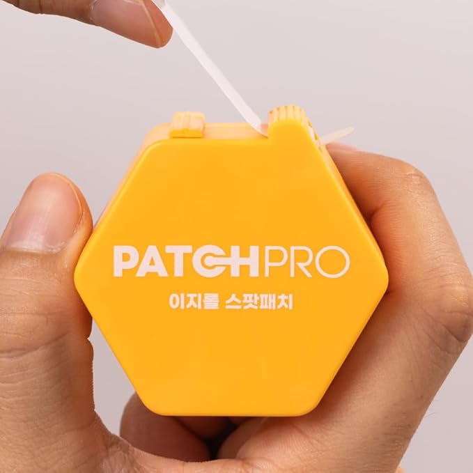 PATCH PRO Easy Roll Spot Patch - Korean Pimple Dispenser, Invisible Hydrocolloid Redness Patches, Shrinks Pimples, Invisible Covers skincare for Blemishes, Skincares Stickers (140 Count Pack of 2)