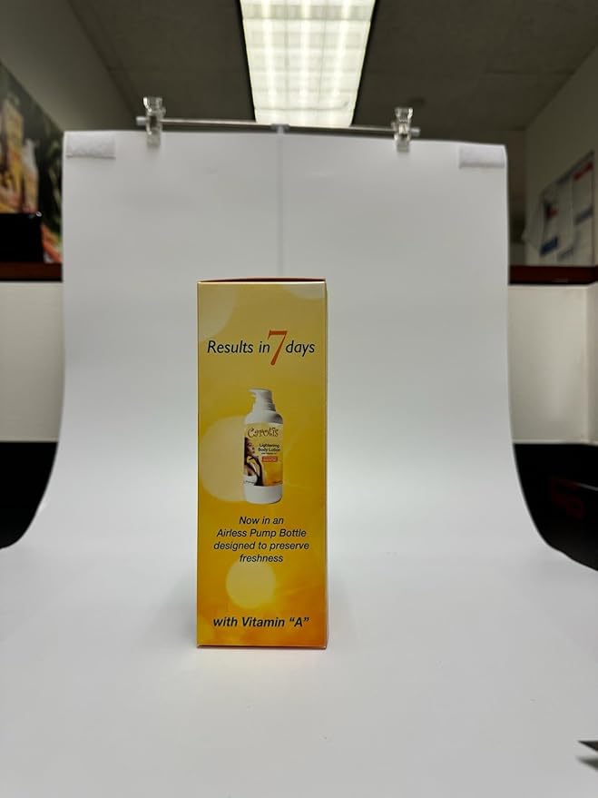 Skin Brightening Lotion - 13.5 Fl oz / 400ml |For Body, Knees, Elbows, Hands, with Carrot Oil and Vitamin A