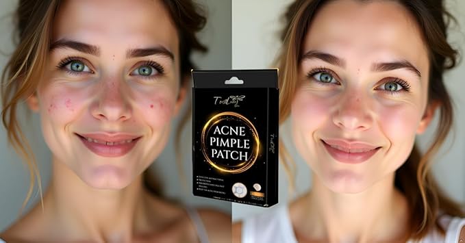 Pimple Patches – Hydrocolloid with Salicylic Acid, Tea Tree Oil & Niacinamide – Invisible, Waterproof for Blemish-Prone Skin – 36 Count