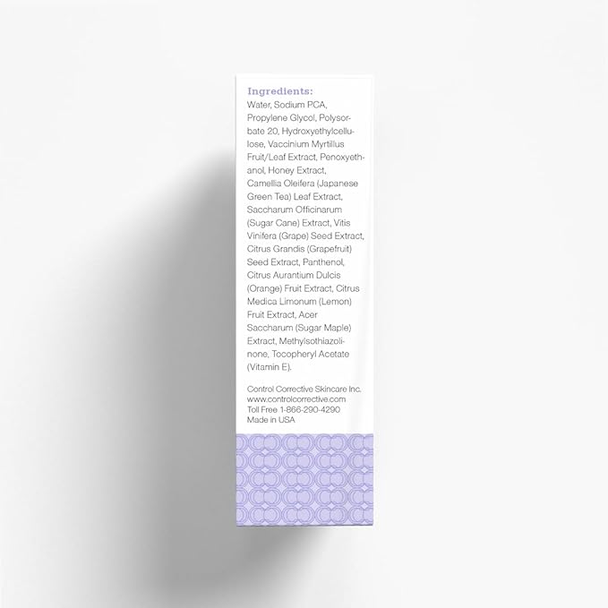 CONTROL CORRECTIVE Redness Relief Serum, 1 Oz - Botanical Extracts & Skin Balancing Vitamins, Calms, Hydrates & Strengthens Sensitive Skin, No Parabens Or Synthetic Dyes, Japanese Green Tea, Soothing