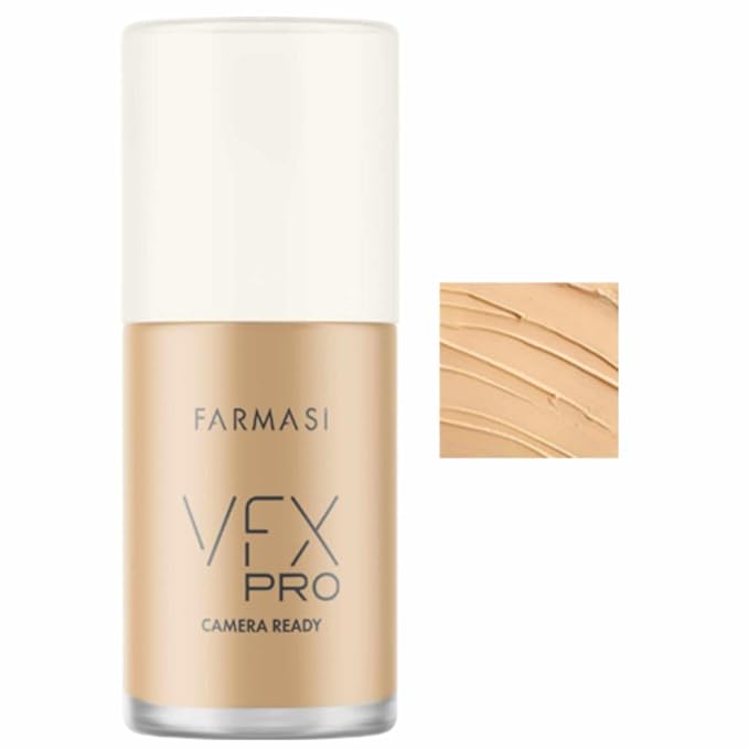 FARMASi Vfx Pro Foundation, Full Coverage Liquid Cream, Light 09 30 ml