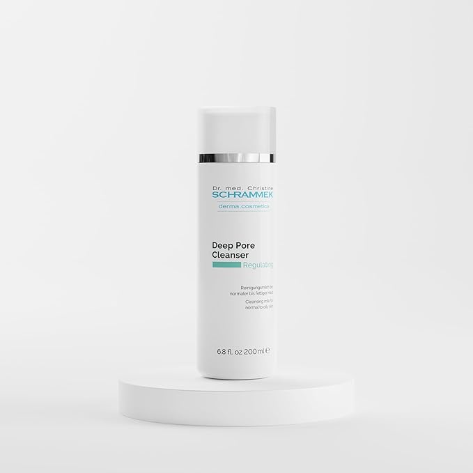 Schrammek Deep Pore Cleanser (6.8 fl oz) - Cleansing Milk for Normal Skin - Makeup Removal - Face Wash & Cleanser – No Parabens - Skin Care - Dr