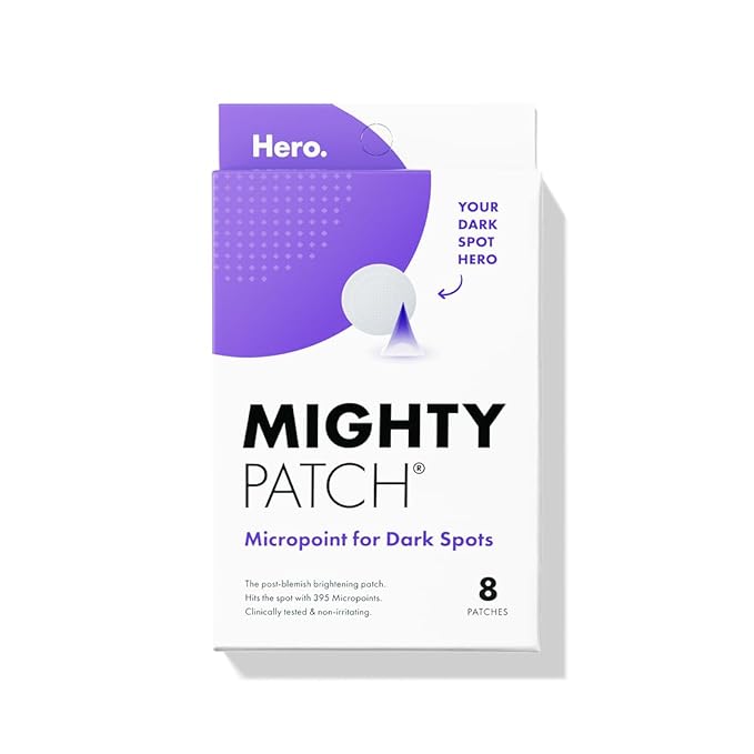 Hero Cosmetics Mighty Patch Micropoint™ for Dark Spots - Post-Blemish Dark Spot Patch with 395 Micropoints, Dermatologist Tested and Non-irritating (8 Count)