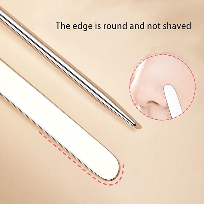 6 Pack Stainless Steel Makeup Spatula Foundation Liquid