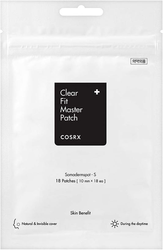 COSRX Clear Fit Master Patch 18 Patches | Healing Pimple Patches for Blemishes and Zits | Hydrocolloid Dressing | Quick & Easy Spot Treatment