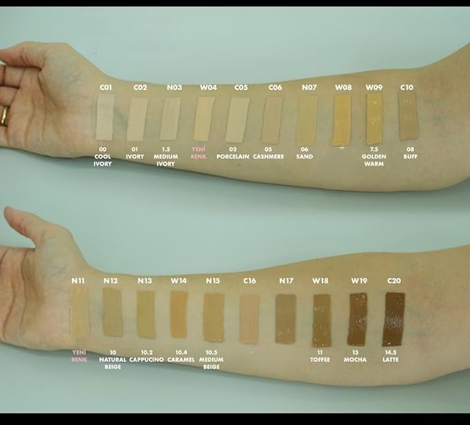 FARMASi Vfx Pro Foundation, Full Coverage Liquid Cream, Medium 18 30 ml