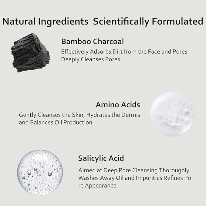 Daily Energizing Facial Cleanser - Deeply cleanses, Oil control,restores dry,Men's only,tired skin, Suitable for all skin types