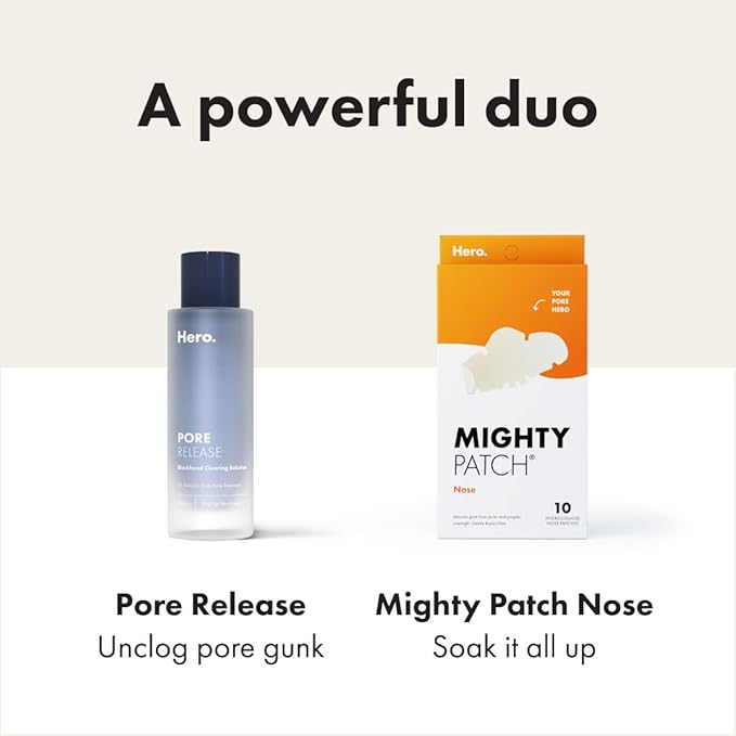 Hero Cosmetics Pore Release Blackhead Clearing Solution - Exfoliating Toner Featuring BHA, PHA, AHA and 2% Salicylic Acid (100 ml)