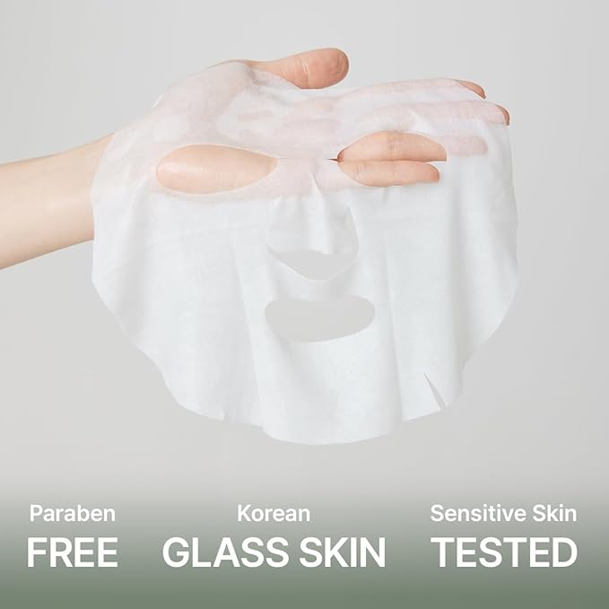 Hyssop Glow Sheet Mask, 5 Pack, Hydrating, Glowing, Boosting, Repairing for younger looking skin with Vitamin A,C,E