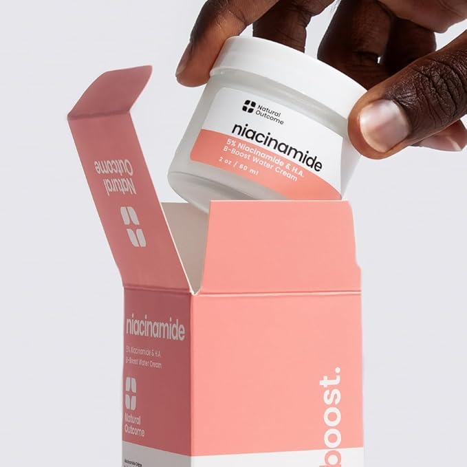 Niacinamide Moisturizer – Oil-Free Non-Comedogenic Face Moisturizer with Niacinamide, Lightweight Hydrating Cream for All Skin Types, Vegan, Organic, and Cruelty-Free Skincare