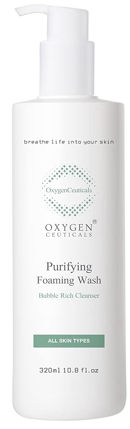Purifying Foaming Wash 320ml / 10.8 fl.oz – pH 5.0 Low Acidic Gel Cleanser for Sensitive & Acne-Prone Skin, Gentle Face Wash with Anti-Inflammatory Botanic Extracts