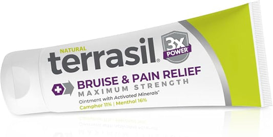 terrasil Bruise Cream for Thin Skin Bruises, Senile Purpura Treatment, Fast Healing of Discoloration, Swelling with Arnica Extract and Natural Ingredients for Elderly Skin Bruising, 1.7 Oz