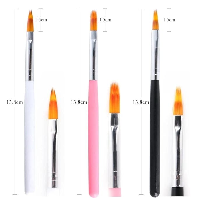 6pcs ombre nail brush nail
