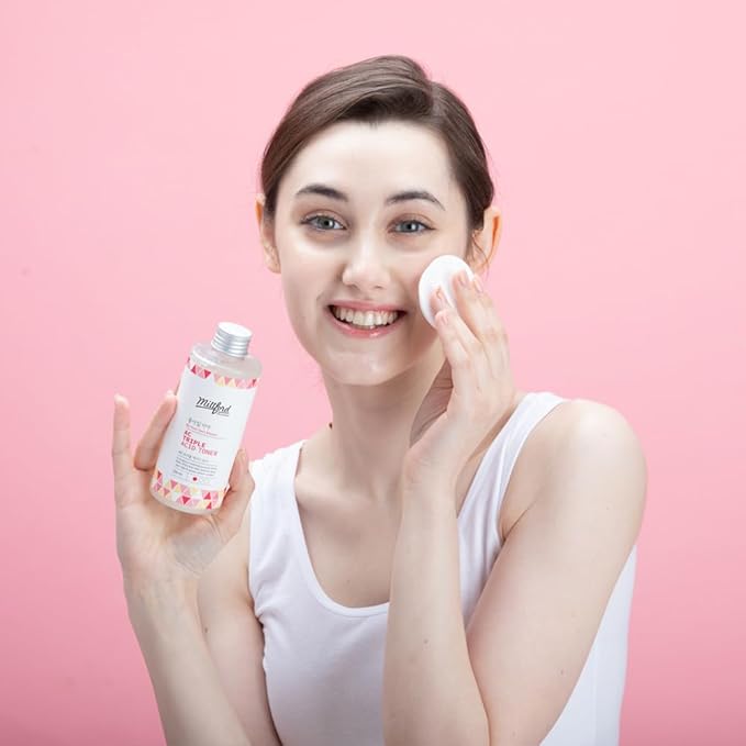 AC Triple Acid Toner 6.76 oz/200 ml – AHA/BHA/PHA Exfoliating & Hydrating Facial Toner with Salicylic Acid & Glycolic Acid for Oily Skin, Pore Cleaning, Acne & Sebum Control, Korean Skincare