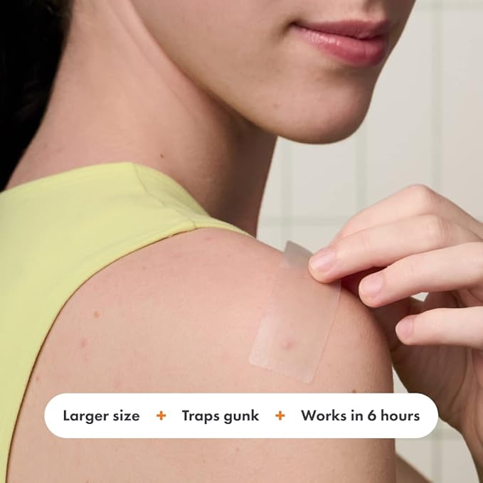 Mighty Patch Hero Cosmetics Surface Patch - Large Hydrocolloid Spot Patch for Body, Cheek, Forehead, and Chin (10 Count)