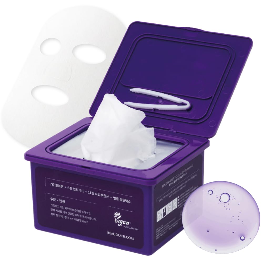 BEAUDIANI Korean Collagen Daily Anti Aging Face Mask Pack 31pcs