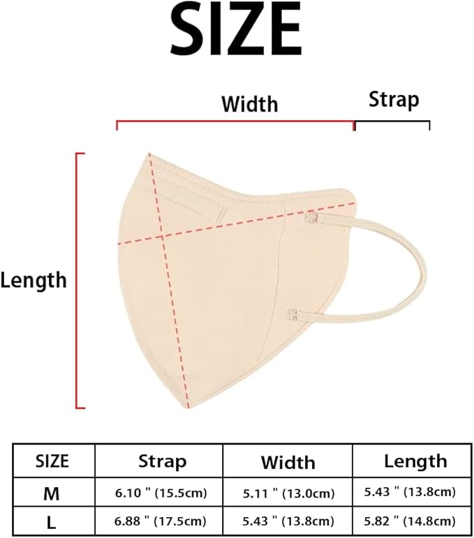 HOMSSEM [25pcs VIUUM Deluxe Korean Face Color Mask– Soft and Durable Korea Face Mask for Adults –2D 4-Layer Filter 6Color (Black-Medium)