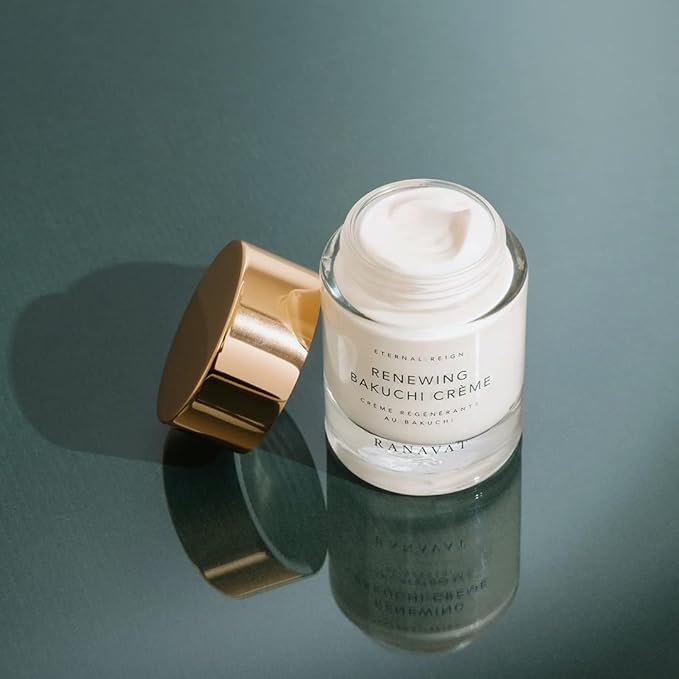 RANAVAT Renewing Bakuchi Face Cream - Daily Face Moisturizer with 12 Hour Hydration to Boost Skin Barrier Function - Softens Fine Lines + Wrinkles with Lotus Flower, Bakuchi & Ashwagandha (1.7 oz)