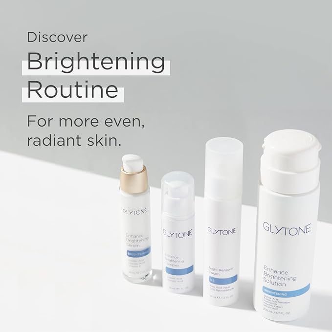 Glytone Enhance Brightening Complex - With 12% Azelaic Acid, 3% Glycolic Acid - Brightens Skin & Reduces Dark Spots - Non-Comedogenic - 1 fl. oz.