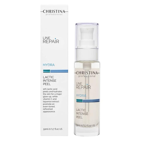 Christina Line Repair Hydra Intense Facial Peeling with Lactic Acid AHA | Enhanced Cell Renewal with Witch Hazel | Rejuvenation and Moisturization for Dry, Normal, Oily Skin 75ml