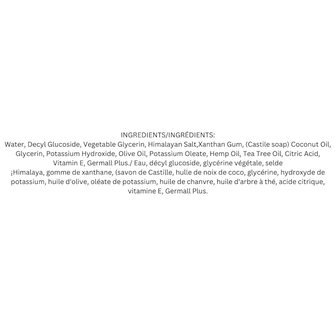 Himalayan Salt Facial Cleanser with Vitamin E and Tea Tree Oil, Moisturizing and Hydrating Face Wash for Normal to Combination Skin, Deep Cleansing Face Cleanser To Balance Skin pH, Vegan 300ml