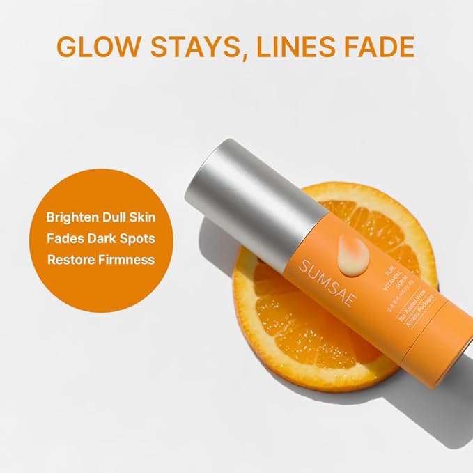 Pure Vitamin C Serum - Korean Skin Care with Vitamin 10.5% Concentrated, No Added Water, Airless Special Pump, Brightening and Firming Skin, Improving Uneven and Dull Skin Tone, 30ml/1.01fl.oz.