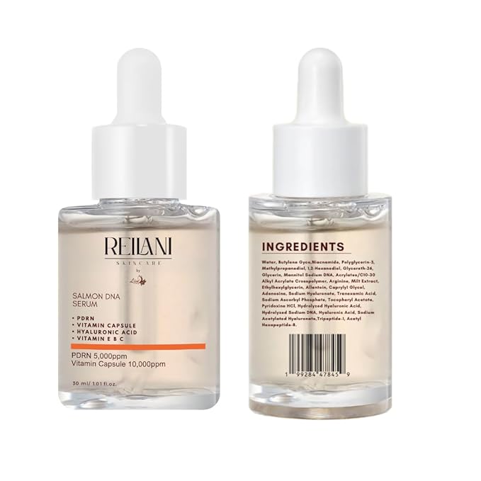 PDRN Serum - Skin Care Solution with Salmon DNA, Hyaluronic Acid, Tripeptide 1, Vitamins - 10000ppm Ultra Hydrating Serum for Facial Blemishes, Fine Lines, Collagen & Elastin Production