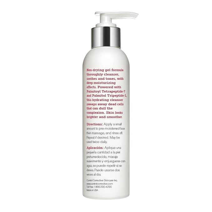 CONTROL CORRECTIVE Anti-Aging Cleansing Gel, 6.7 Fl Oz - An Advanced, Peptide-Infused Gentle Gel Cleanser That Helps Clarify And Balance The Complexion, Comforting, Calendula Flower, Witch Hazel